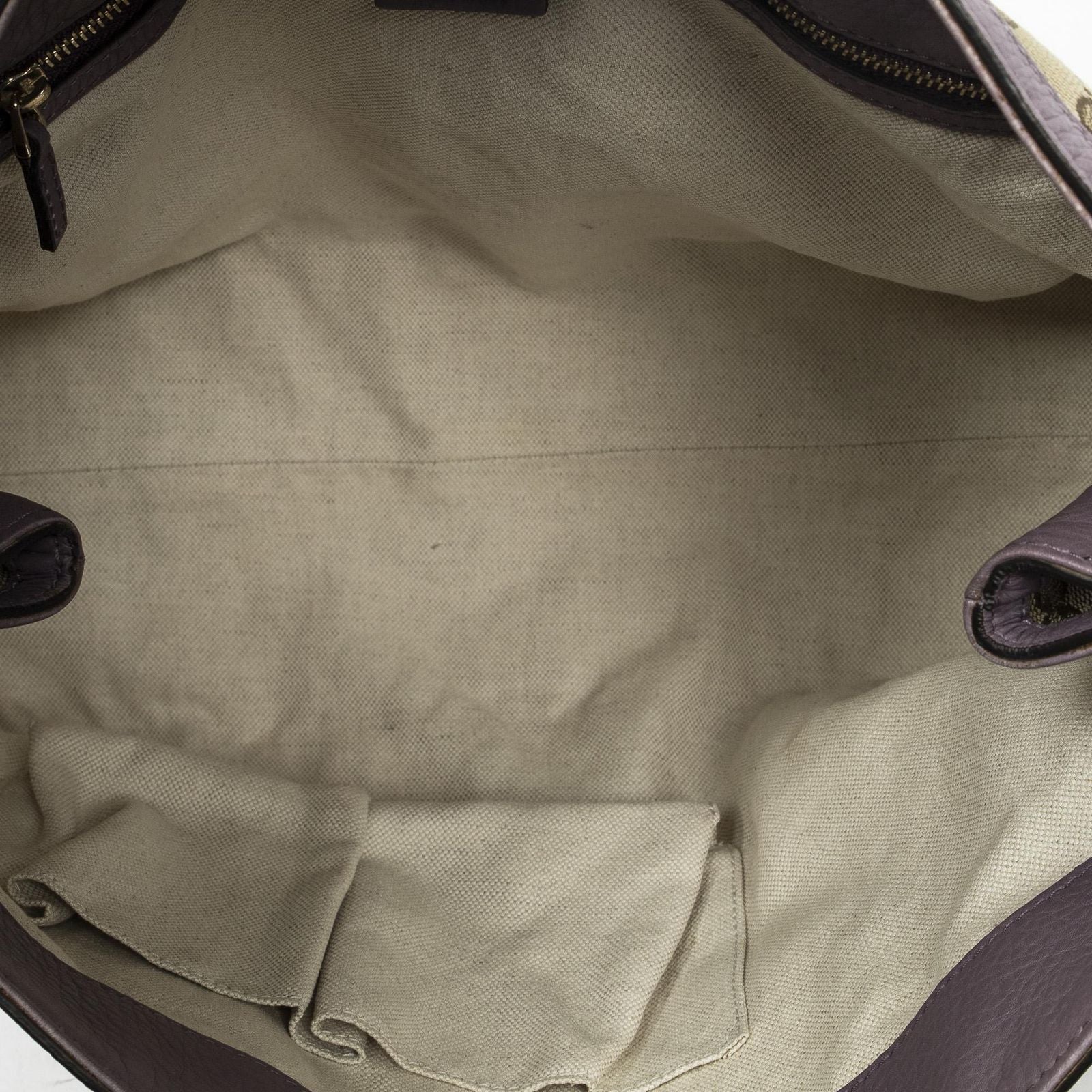 Gucci Miss GG Tote Beige Purple Canvas — view 9