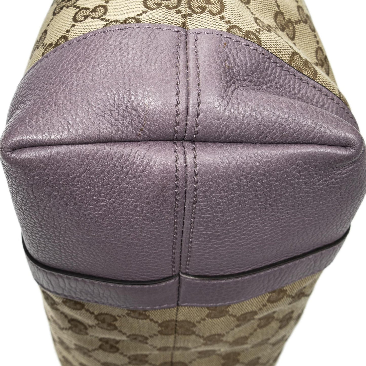Gucci Miss GG Tote Beige Purple Canvas — view 8