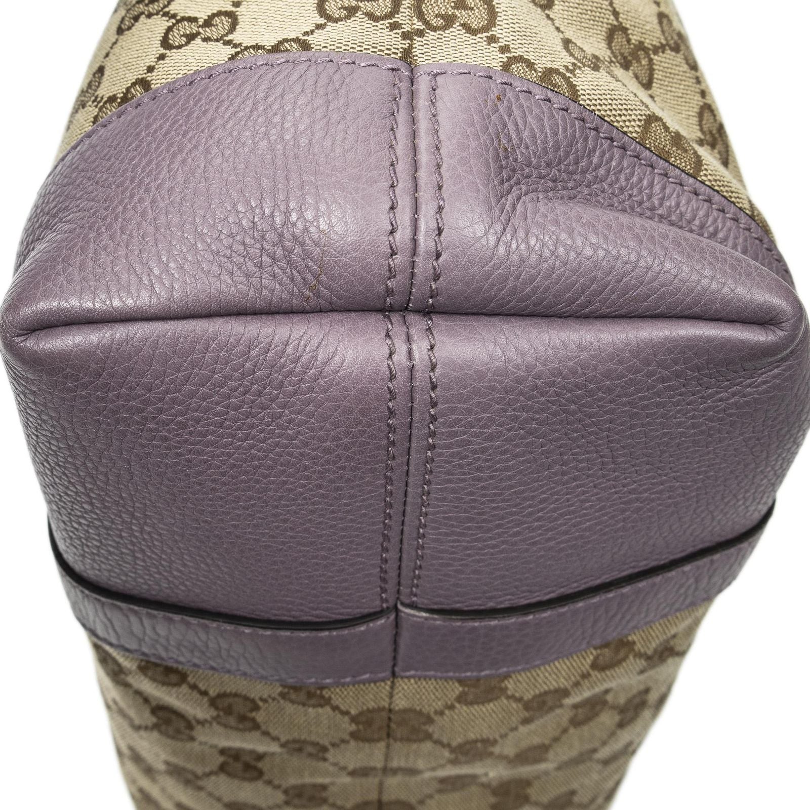 Gucci Miss GG Tote Beige Purple Canvas — view 8