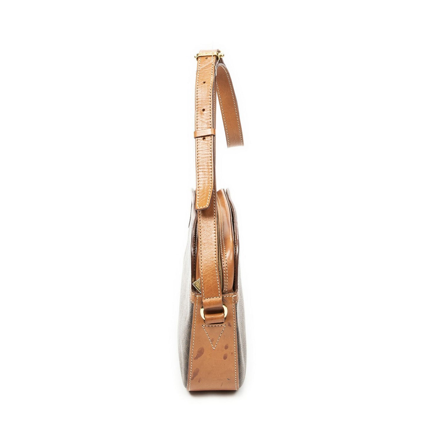 Celine Vintage Flap Crossbody Brown Macadam Canvas — view 4