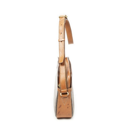 Celine Vintage Flap Crossbody Brown Macadam Canvas — view 4