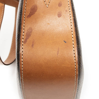 Celine Vintage Flap Crossbody Brown Macadam Canvas — view 7