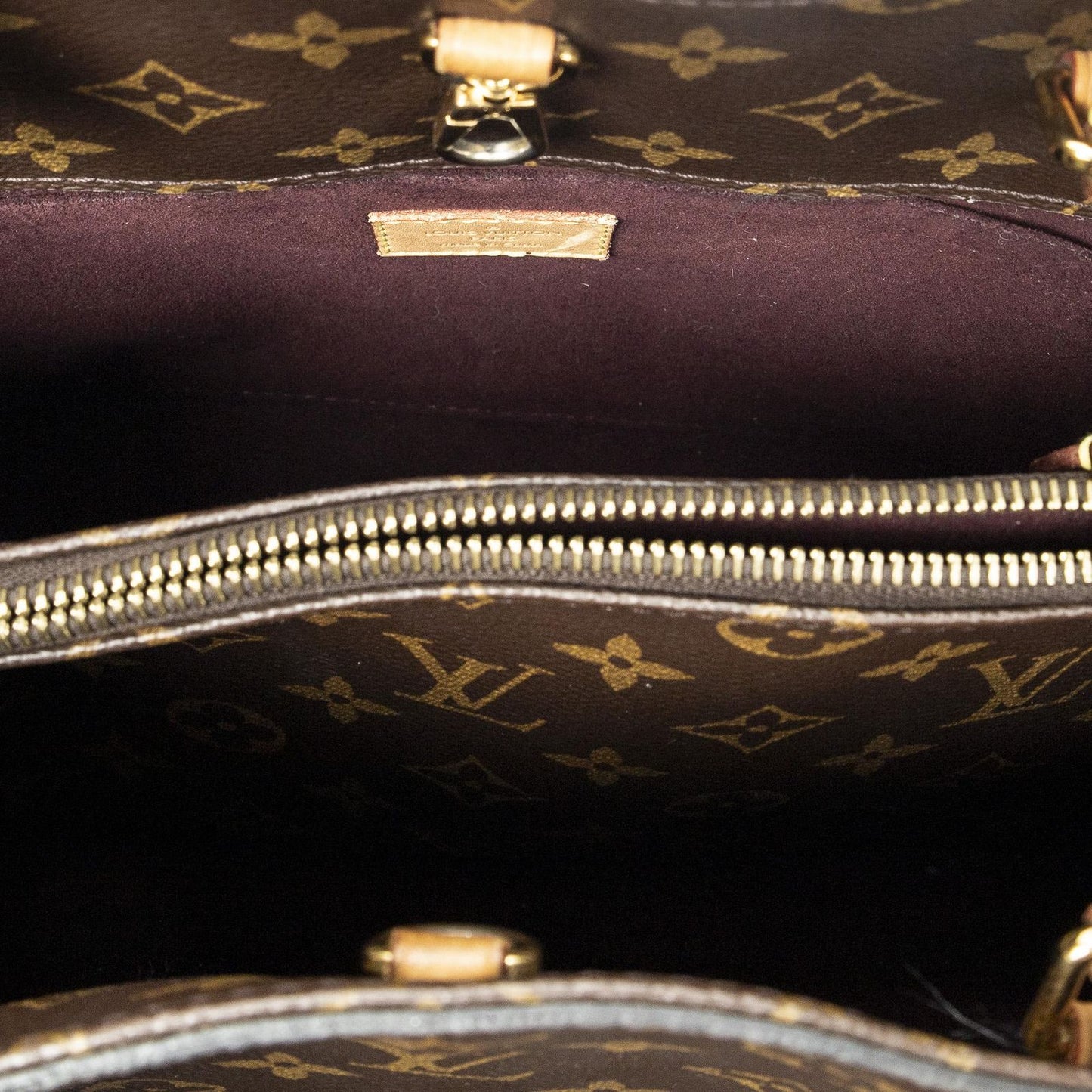 Louis Vuitton Montaigne Brown Monogram Canvas Messenger Bag — view 9