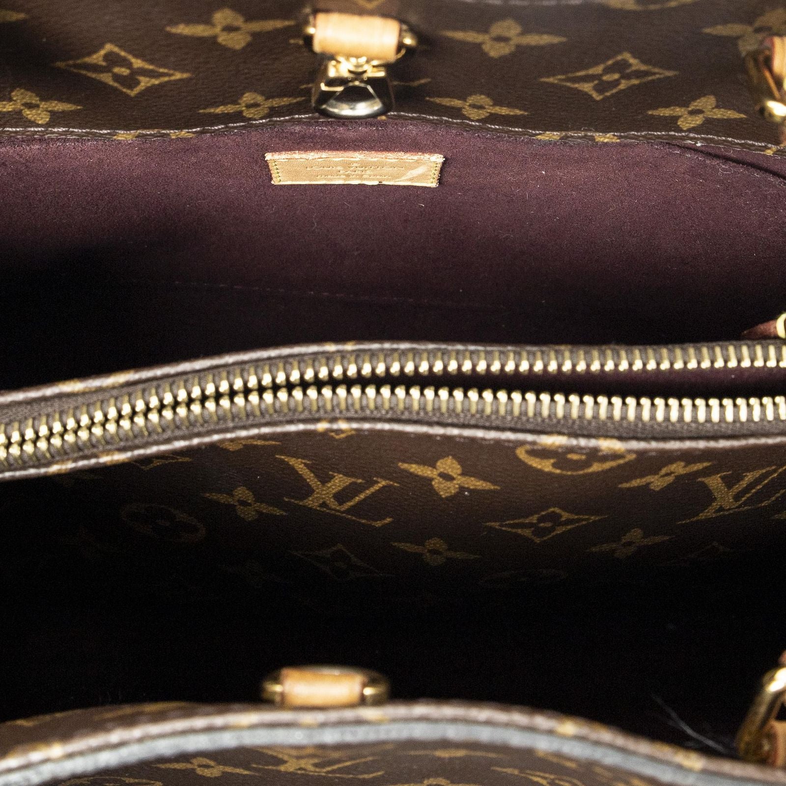 Louis Vuitton Montaigne Brown Monogram Canvas Messenger Bag — view 9