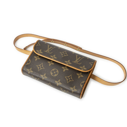 Louis Vuitton Pochette Florentine Brown Monogram Canvas Handbag