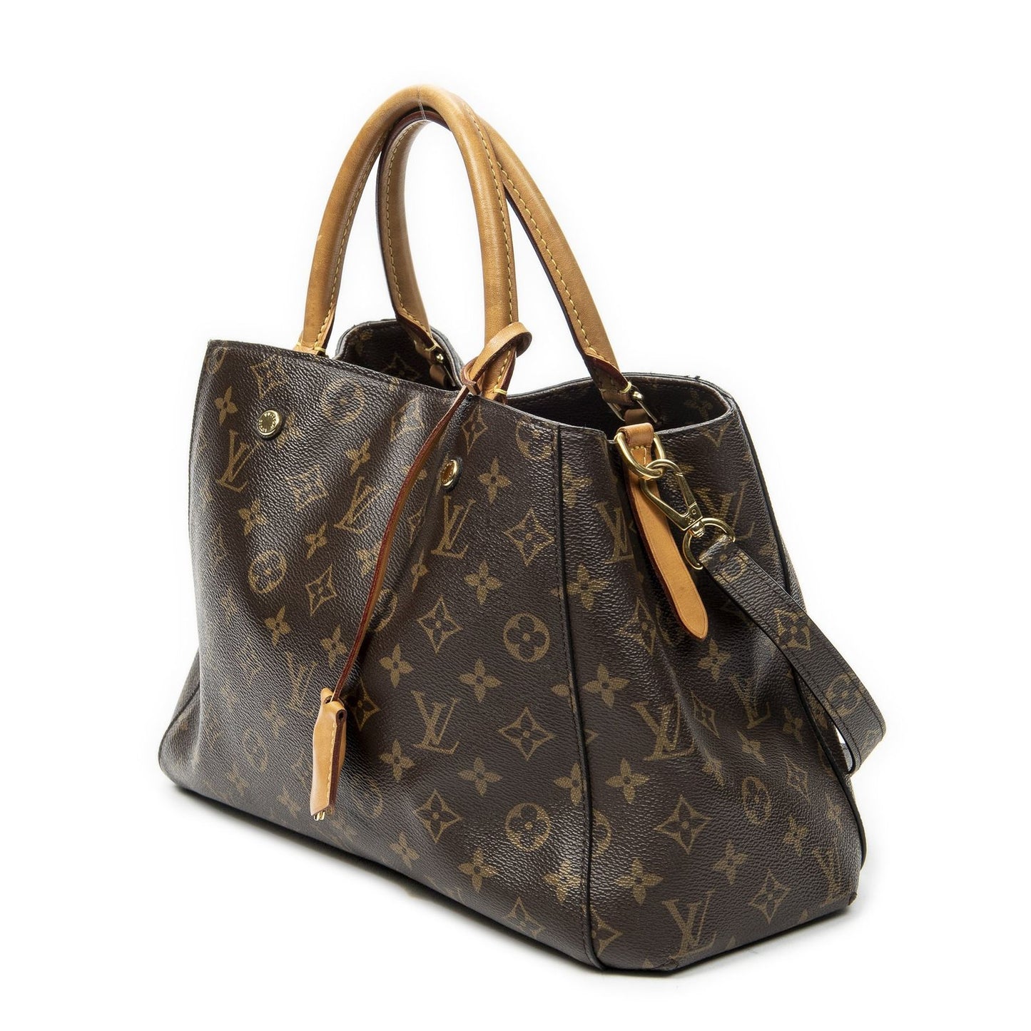Louis Vuitton Montaigne Brown Monogram Canvas Messenger Bag — view 2