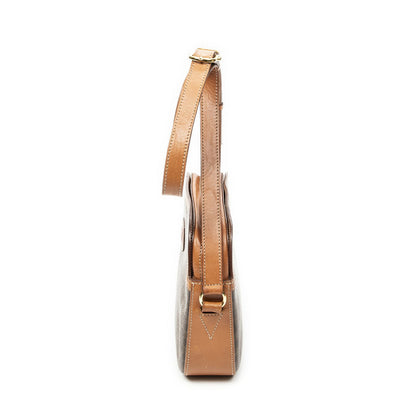 Celine Vintage Flap Crossbody Brown Macadam Canvas — view 3