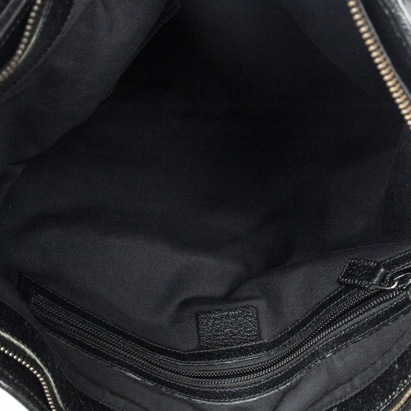 Gucci Web Buckle Vertical Tote Black GG Canvas — view 9