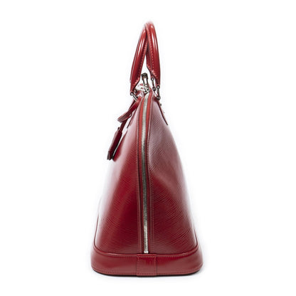 Louis Vuitton Alma Red Epi Handbag — view 3