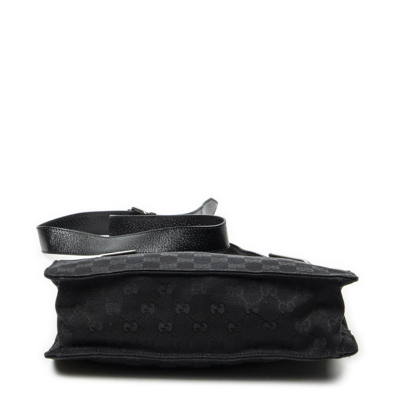 Gucci Eclipse Crossbody Shoulder Bag Black GG Canvas — view 6