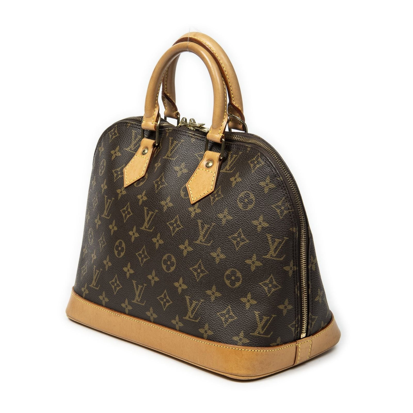 Louis Vuitton Alma Brown Monogram Canvas Handbag — view 2