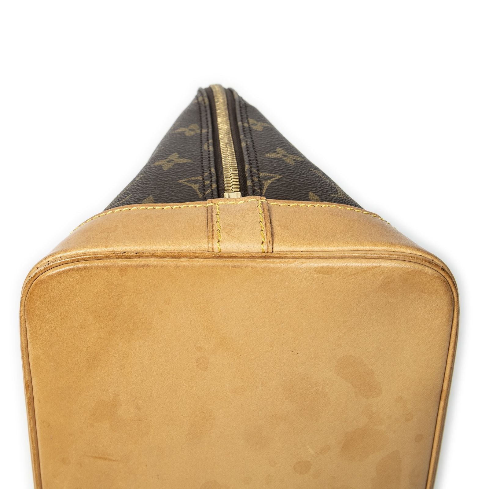 Louis Vuitton Alma Brown Monogram Canvas Handbag — view 8