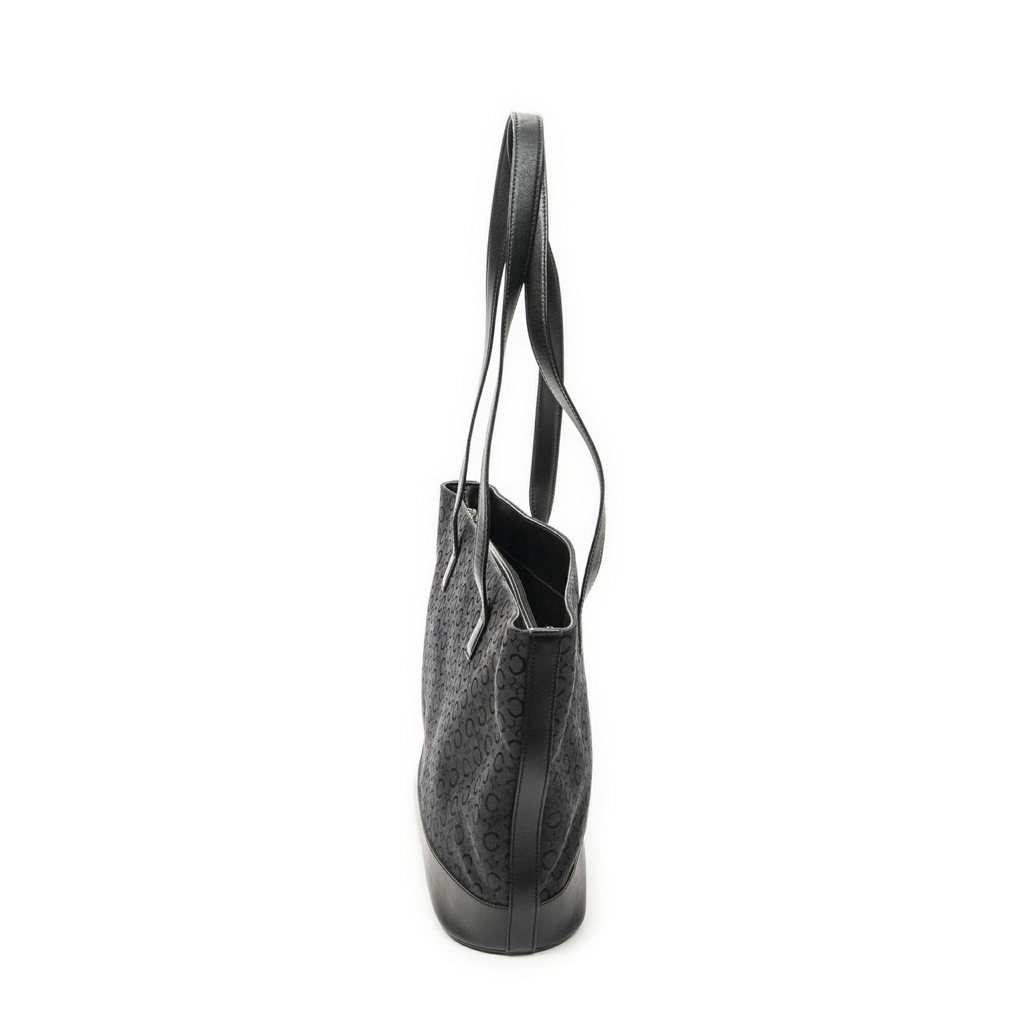Celine Vintage Shopping Tote Black C Macadam Canvas — view 4