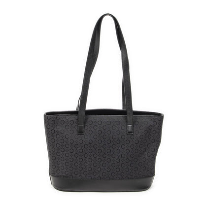 Celine Vintage Shopping Tote Black C Macadam Canvas — view 5
