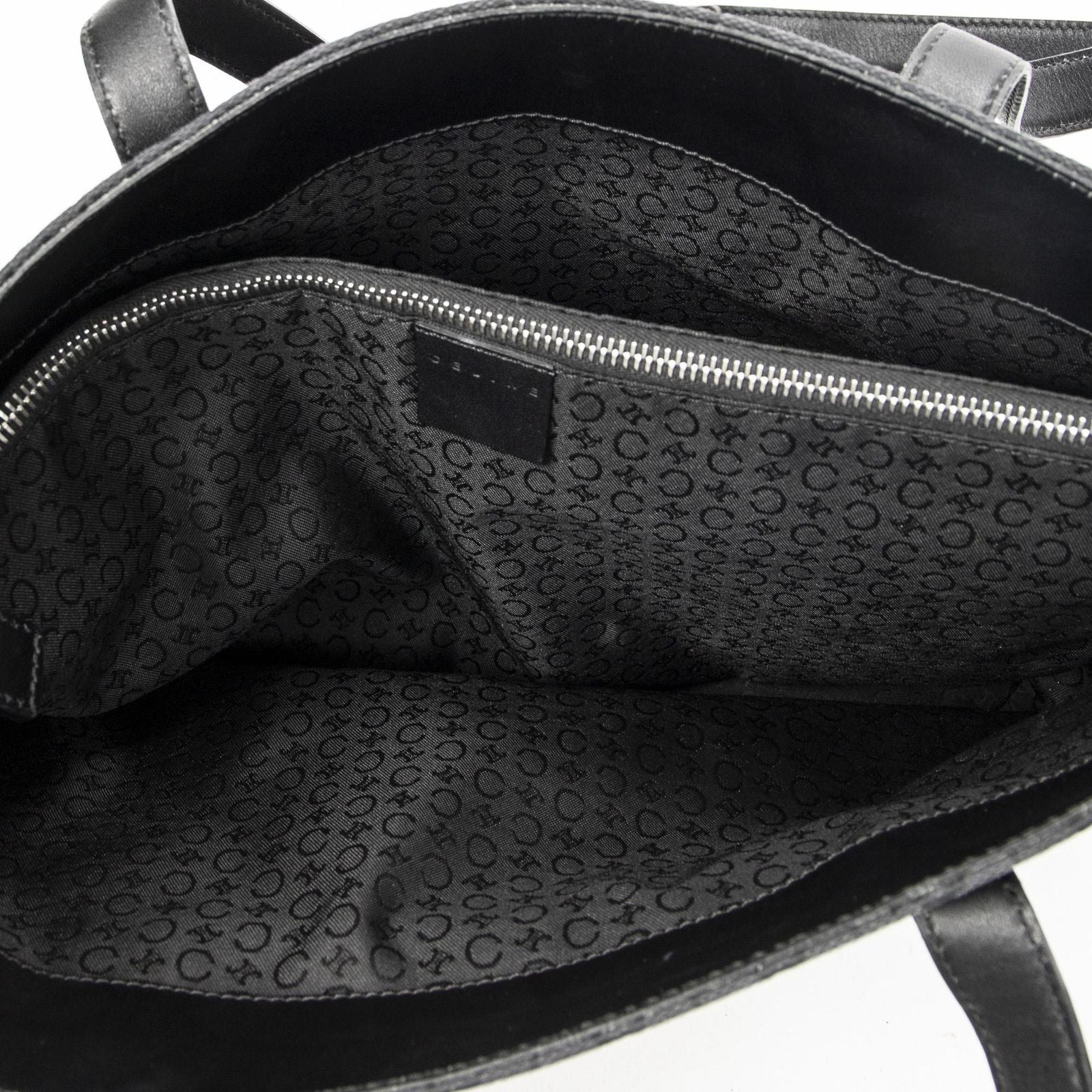 Celine Vintage Shopping Tote Black C Macadam Canvas — view 9