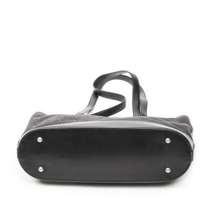 Celine Vintage Shopping Tote Black C Macadam Canvas — view 6