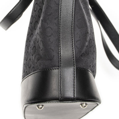Celine Vintage Shopping Tote Black C Macadam Canvas — view 8