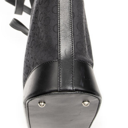 Celine Vintage Shopping Tote Black C Macadam Canvas — view 7