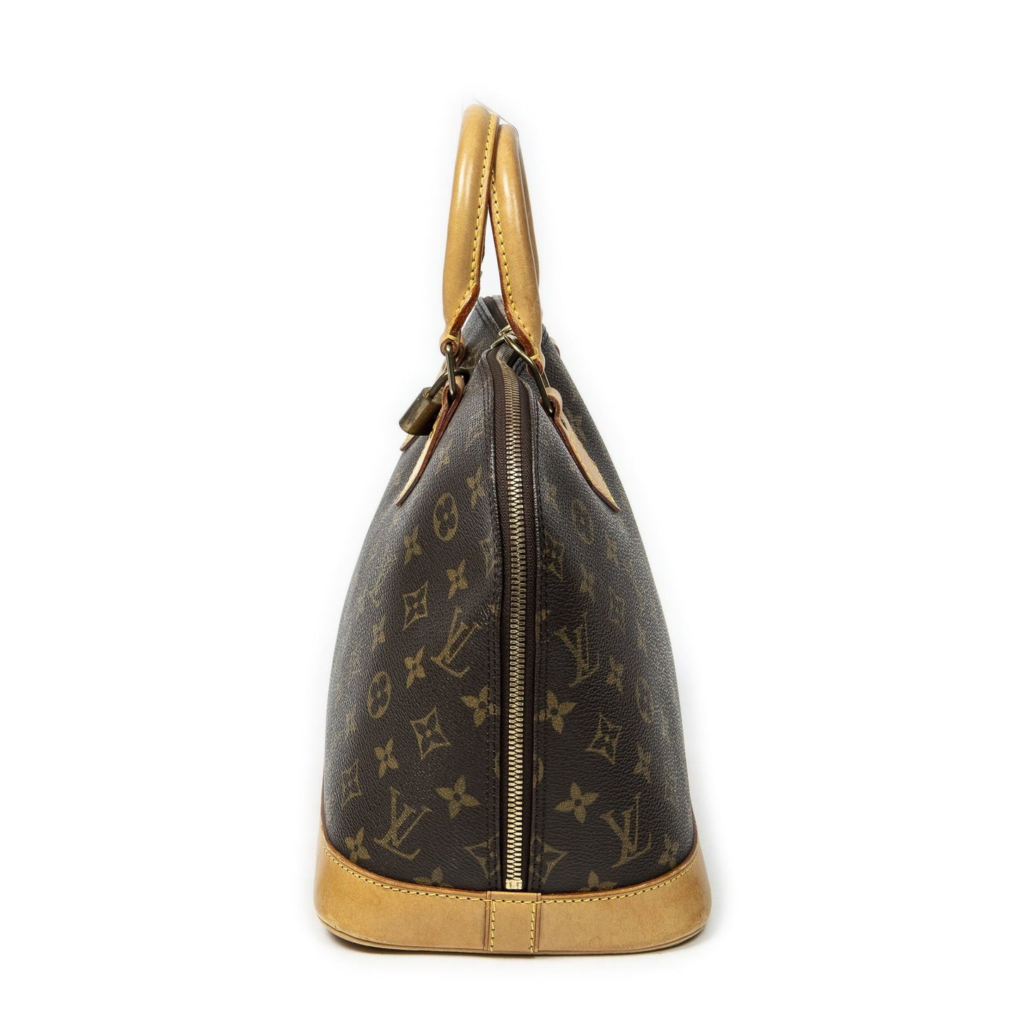 Louis Vuitton Alma Brown Monogram Canvas Handbag — view 3