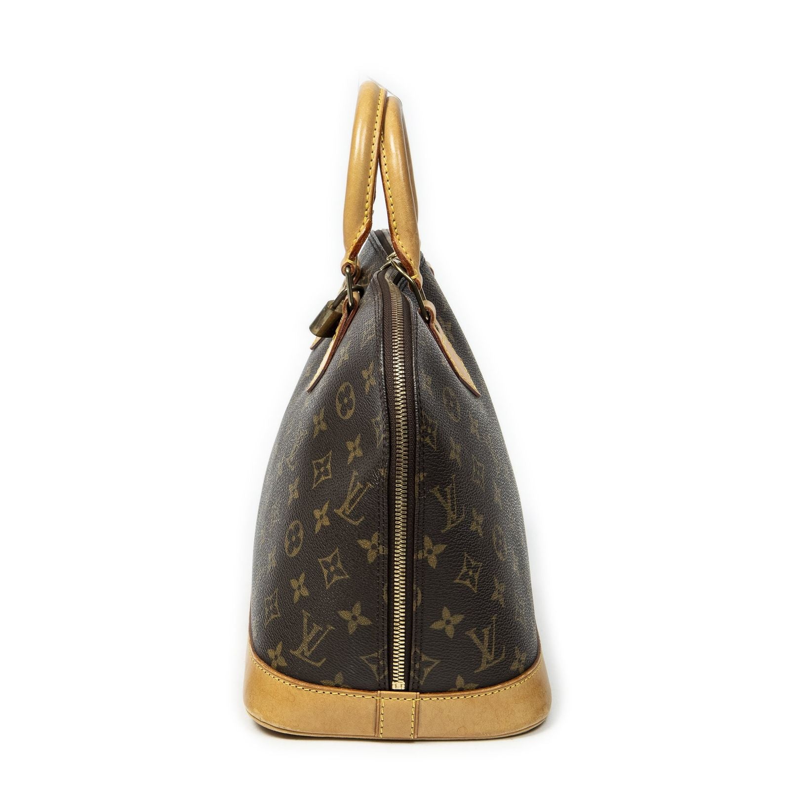 Louis Vuitton Alma Brown Monogram Canvas Handbag — view 3