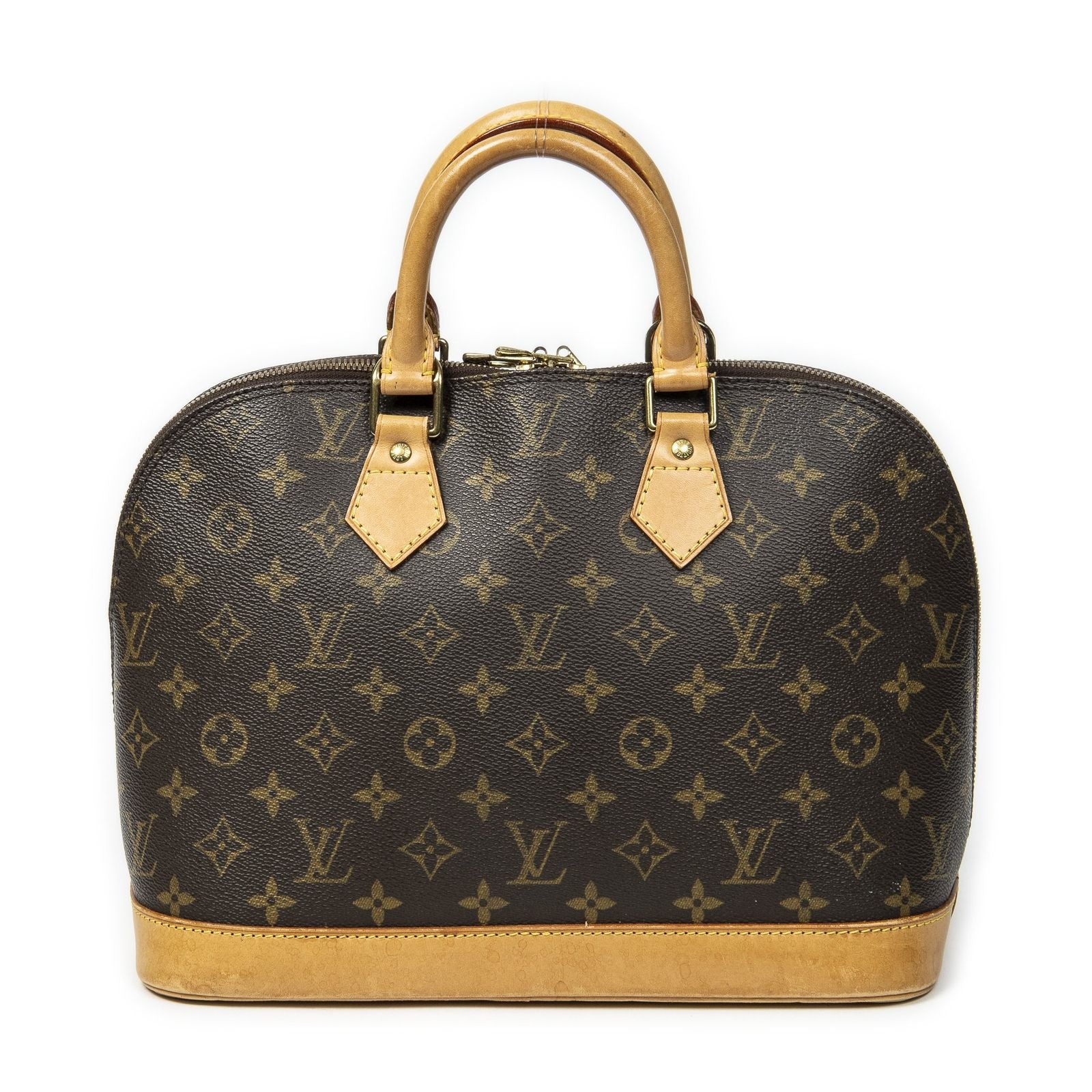 Louis Vuitton Alma Brown Monogram Canvas Handbag — view 5