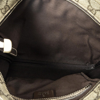 Gucci Square Front Zip Crossbody Beige Brown Supreme Canvas — view 9