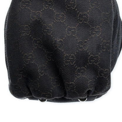 Gucci Large Abbey D Ring Tote Dark Brown GG Denim Canvas — view 8