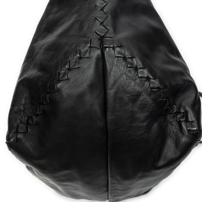 Bottega Veneta Radio Pun Tote Black Trim Intrecciato Leather — view 7