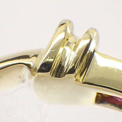 Tiffany & Co Ring Stacking Band Square Cut Ruby 18k Yellow Gold — view 5