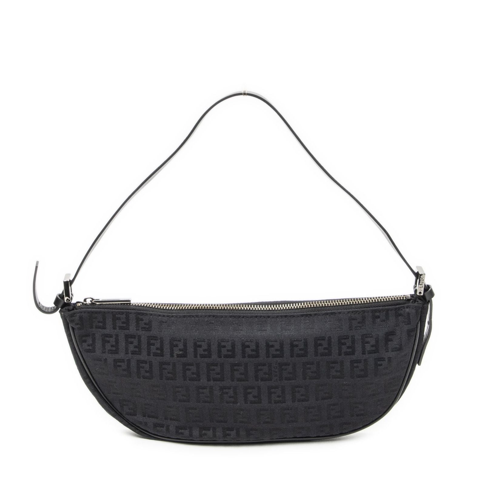 Fendi Pouch Black Zucchino Canvas