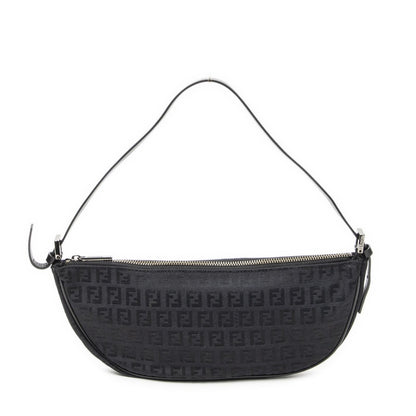 Fendi Pouch Black Zucchino Canvas