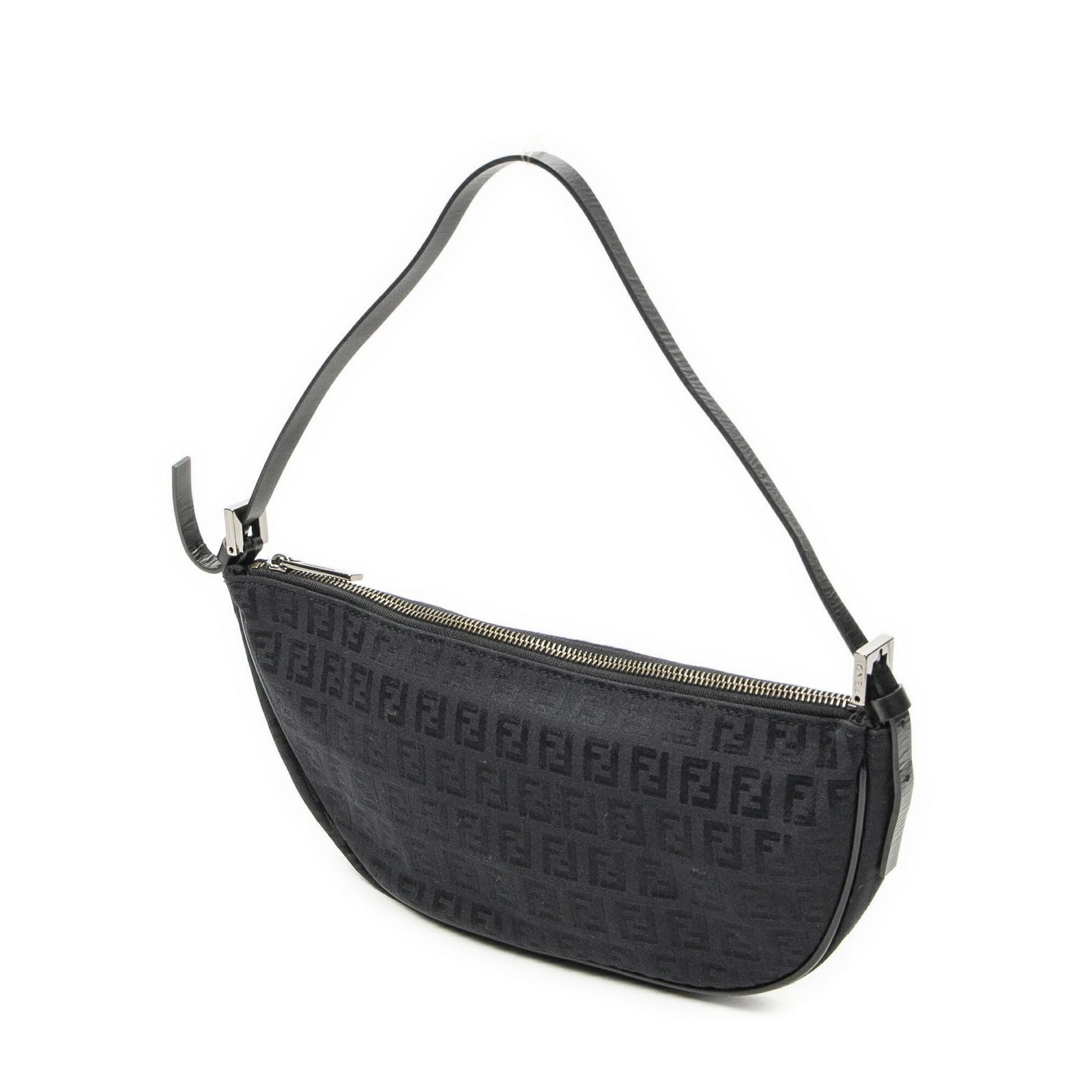 Fendi Pouch Black Zucchino Canvas — view 2