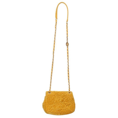 Chanel Camellia Velvet Chain Shoulder Bag — view 2