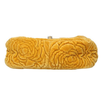 Chanel Camellia Velvet Chain Shoulder Bag — view 4