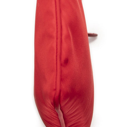 Prada Flap Clutch Red Nylon Canvas — view 8
