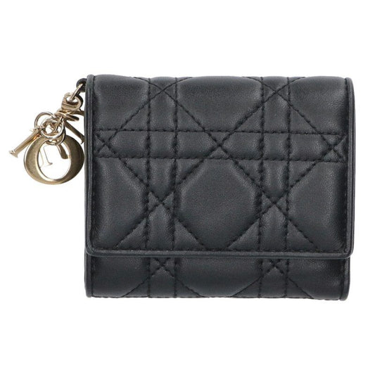 Dior Lady Trifold Lotus Wallet Handbag