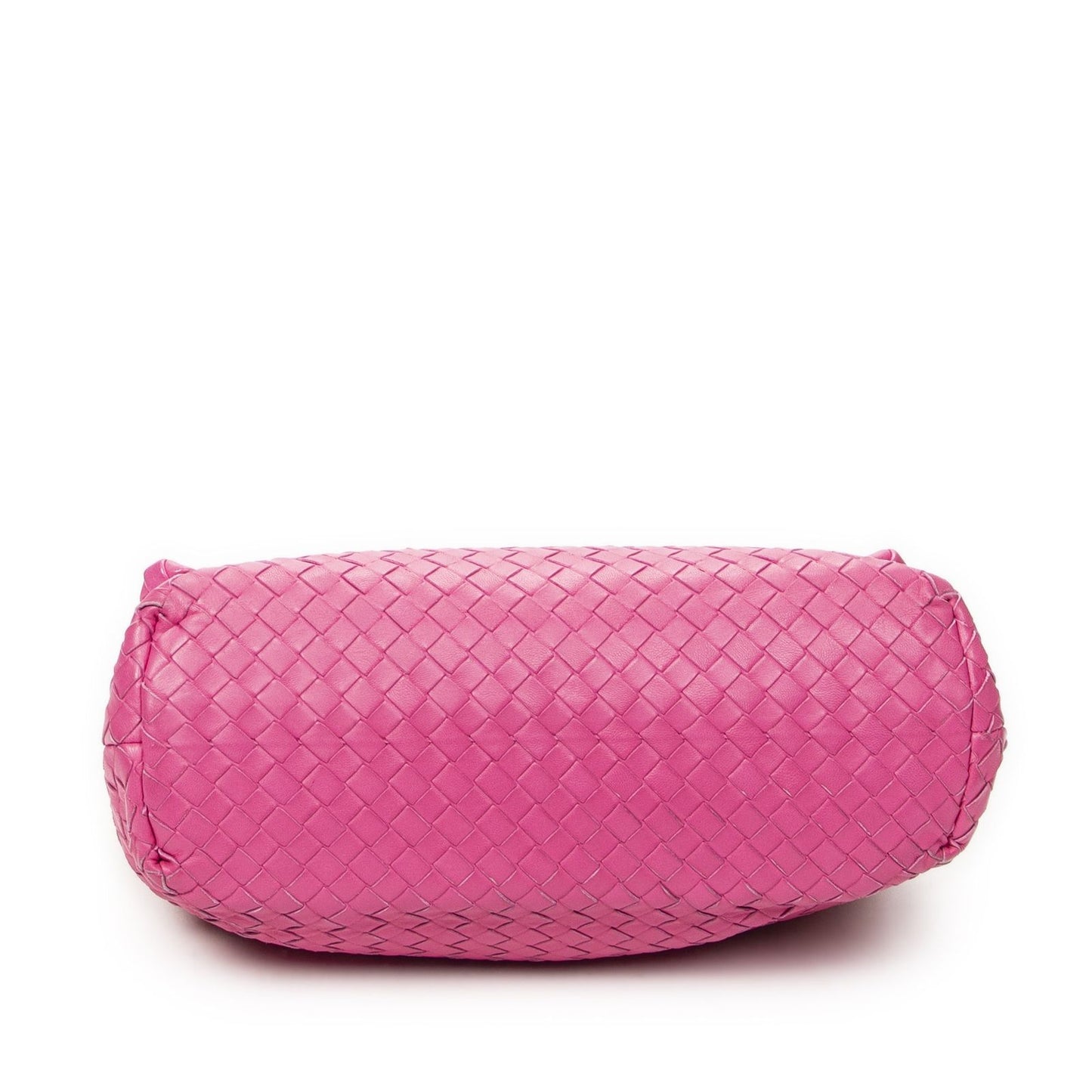 Bottega Veneta Olympia Top Handle Fuchsia Pink Intrecciato Leather — view 6