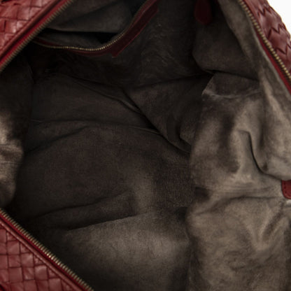 Bottega Veneta Large Convertible Tote Red Intrecciato Leather — view 9