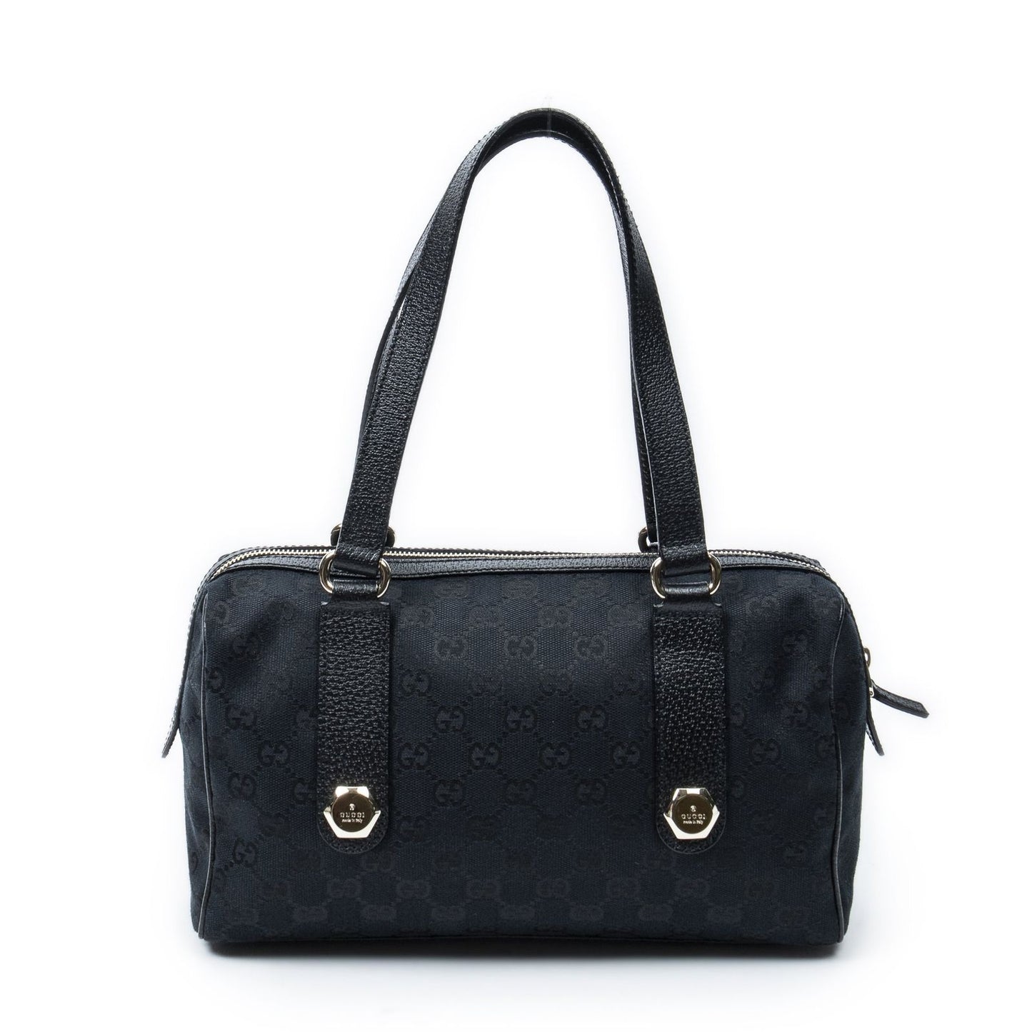 Gucci Cha Boston Black GG Canvas Messenger Bag — view 5