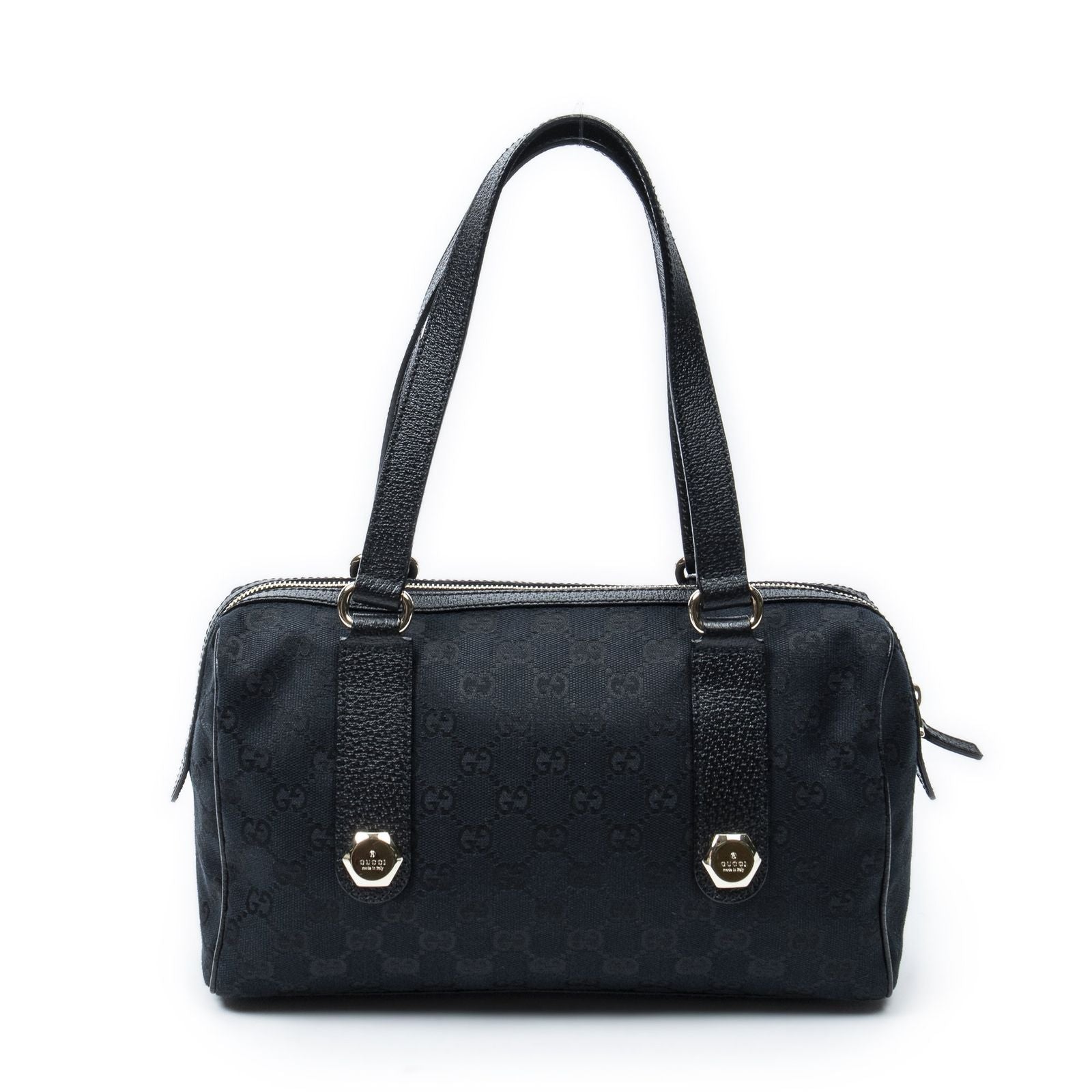 Gucci Cha Boston Black GG Canvas Messenger Bag — view 5