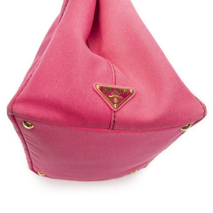 Prada Canapa Tote Fuchsia Pink Canvas — view 7