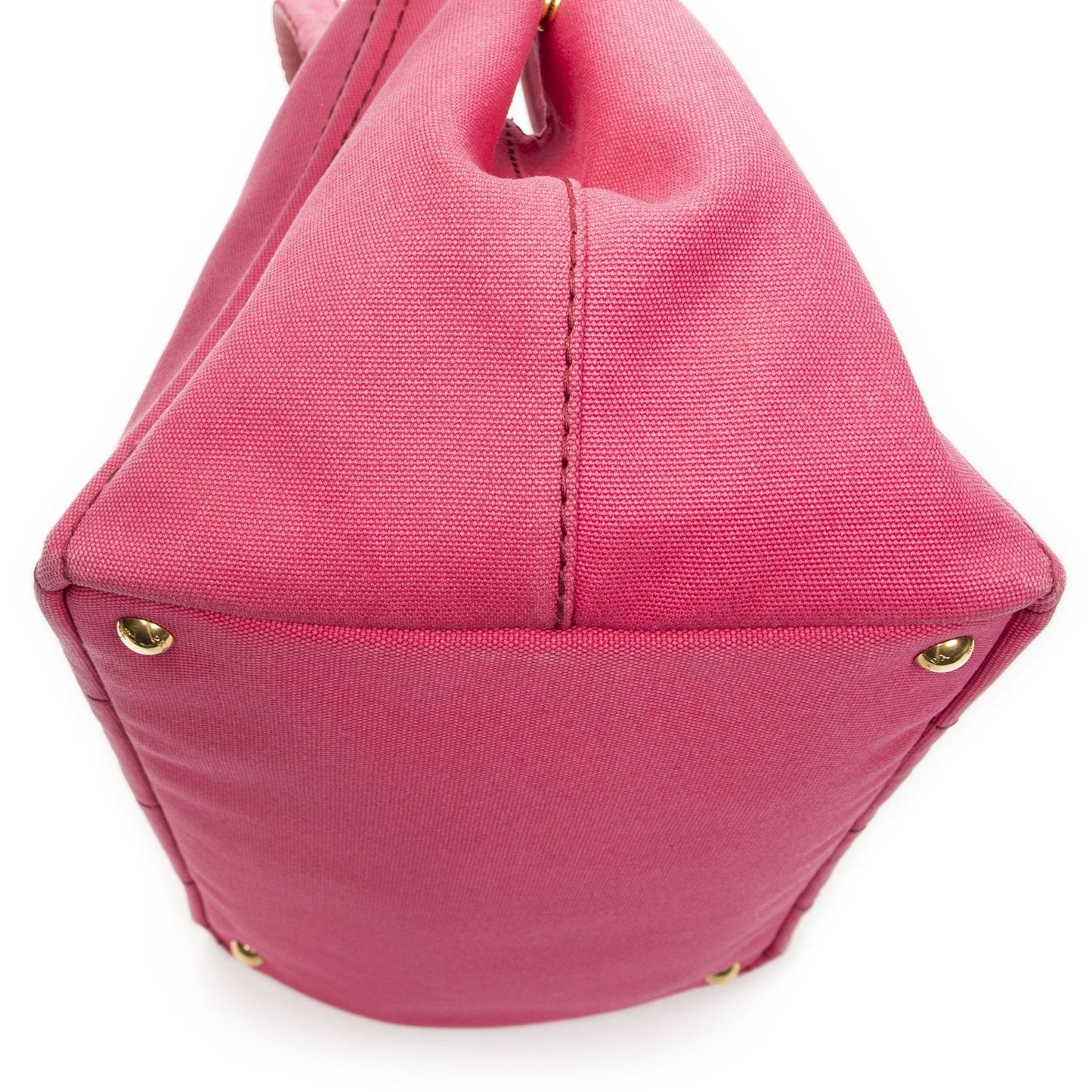 Prada Canapa Tote Fuchsia Pink Canvas — view 8