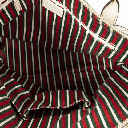 Gucci Vertical Brit Tote Ivory Beige GG Canvas — view 9