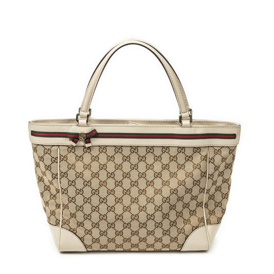 Gucci Mayfair Tote Beige GG Canvas