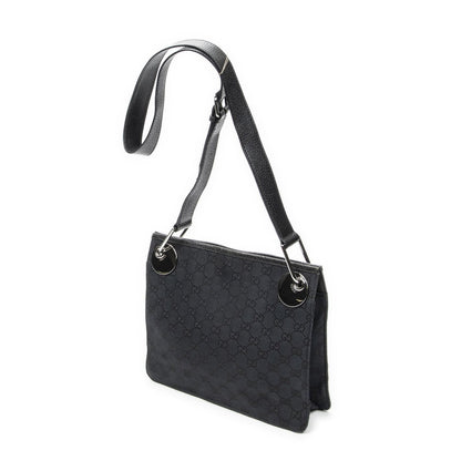 Gucci Eclipse Crossbody Shoulder Bag Black GG Canvas — view 2