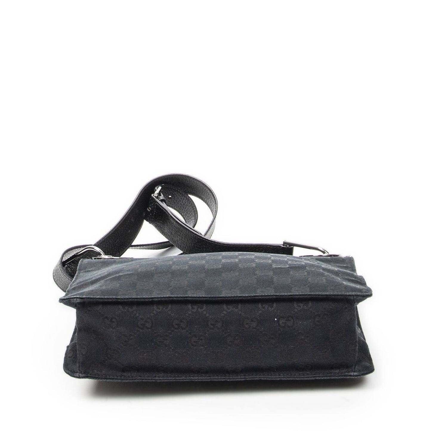Gucci Eclipse Crossbody Shoulder Bag Black GG Canvas — view 6