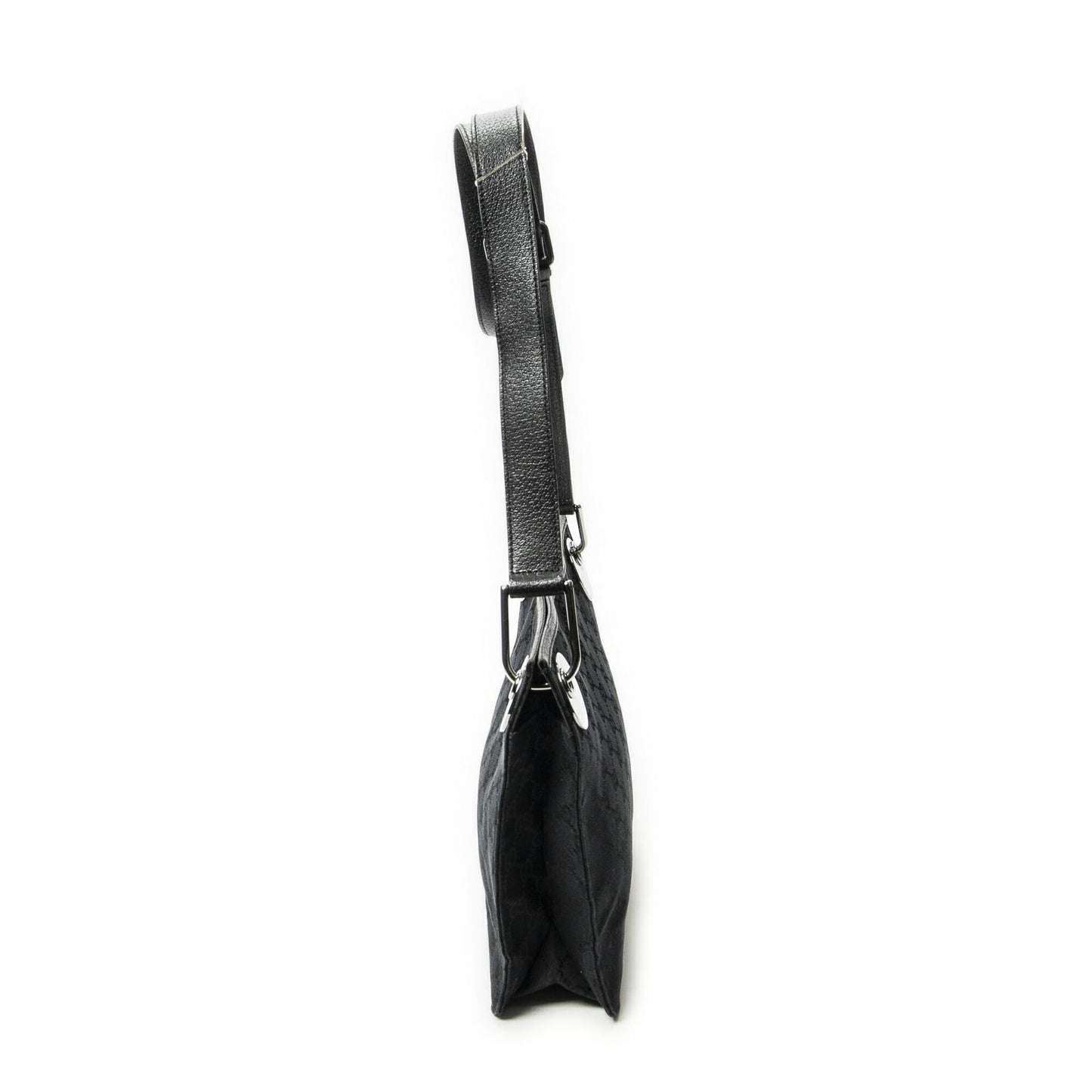 Gucci Eclipse Crossbody Shoulder Bag Black GG Canvas — view 3
