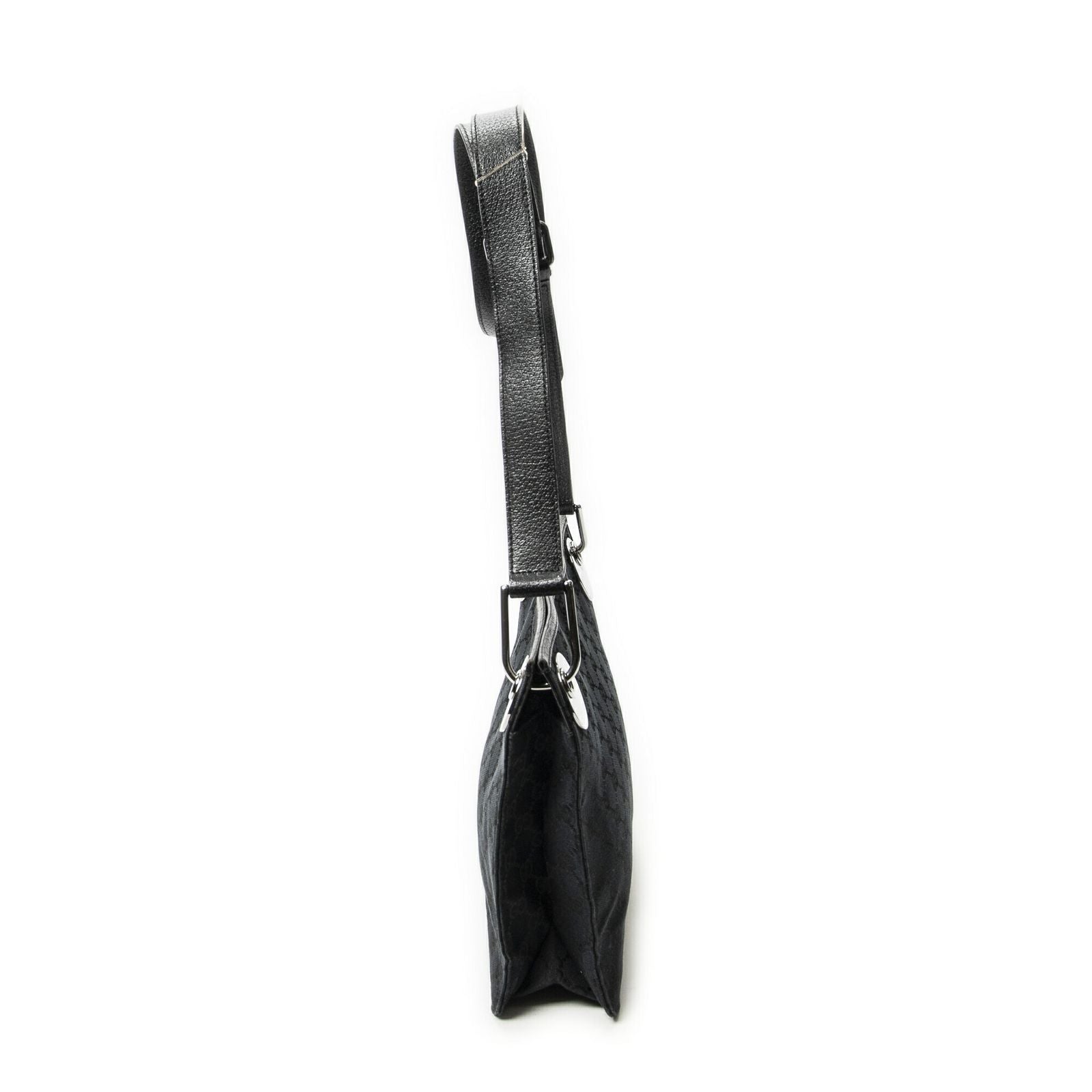 Gucci Eclipse Crossbody Shoulder Bag Black GG Canvas — view 3