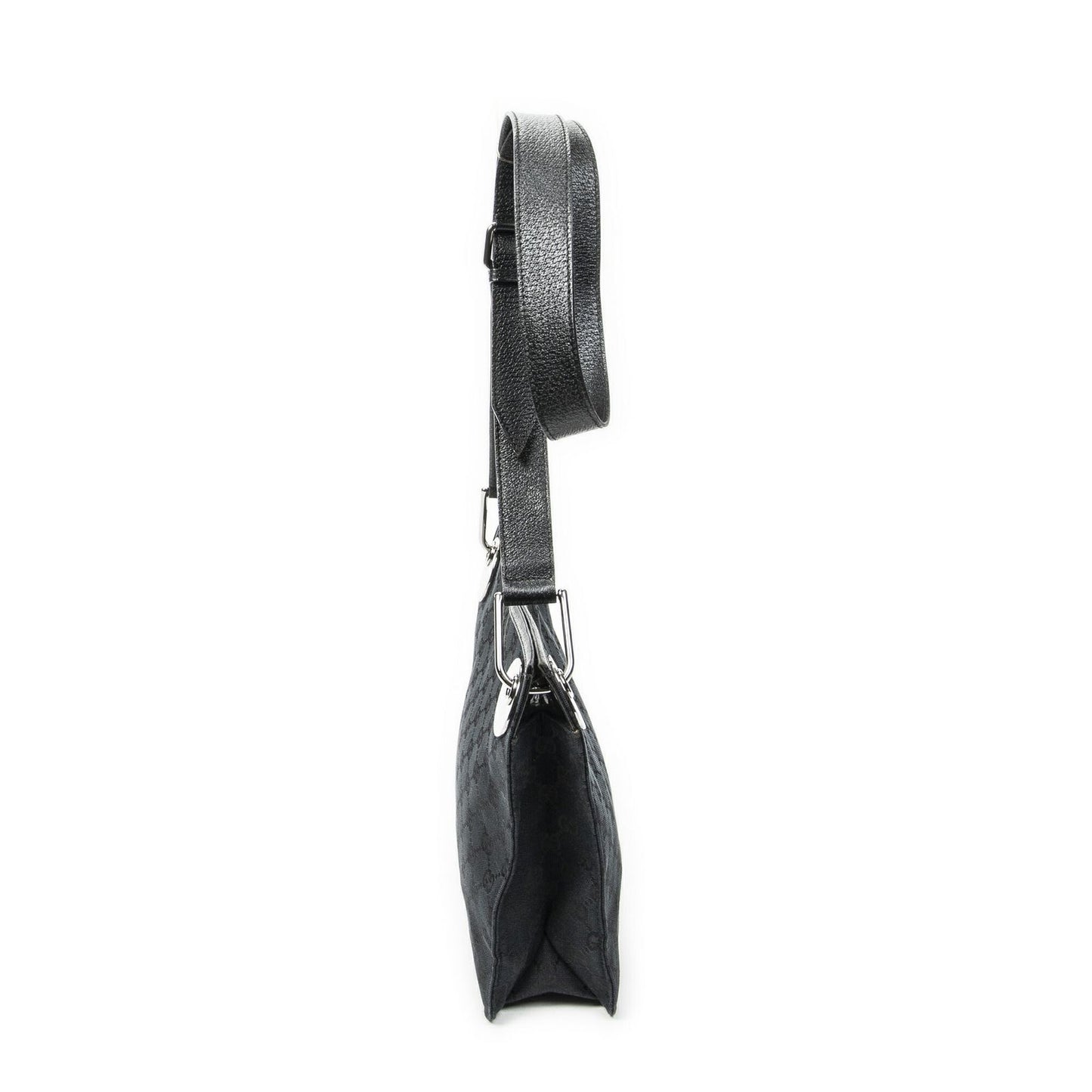 Gucci Eclipse Crossbody Shoulder Bag Black GG Canvas — view 4