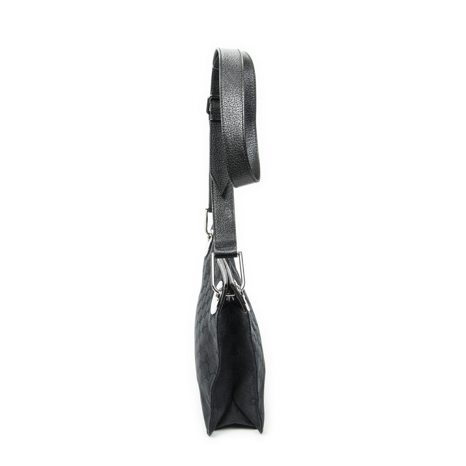 Gucci Eclipse Crossbody Shoulder Bag Black GG Canvas — view 4